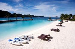 Palau Scuba Diving Holiday. Palau Royal Resort. Private White Beach.