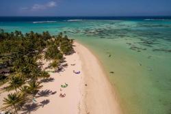 Tobago - Caribbean. Pigeon Point view to Crown Point.